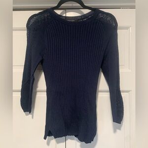 Etcetera ribbed navy blue 3/4 shirt